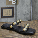 A New Day Women's Didi Embellished Slide Sandals Black 8