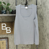 Slinky Brand Women's Plus Slinky Knit Tank And Jacket Set Gray 1X