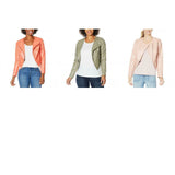 G by Giuliana Women's Lightweight Faux Leather Moto Jacket