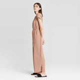 NWT Prologue Women's Short Sleeve Ankle Length Jumpsuit. 565441 Large
