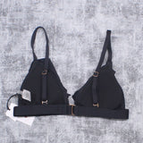 Shade & Shore Women's Ruffle Bralette Bikini Top