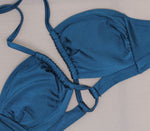 Xhilaration Women's Center Halter Cut Out Bandeau Bikini Swim Top