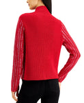 INC International Concepts Women's Rhinestone Turtleneck Sweater
