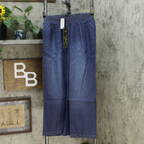 DG2 by Diane Gilman Women's Petite Chambray Woven Wide Leg Pants