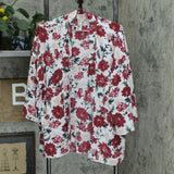 Laurie Felt Women's Open Front Printed Kimono