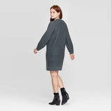 Prologue Women's Long Sleeve Crewneck Sweater Dress