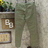DG2 by Diane Gilman Women's Virtual Stretch Ultra Skinny Jeans Olive 10