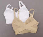 Rhonda Shear 2 Pack Mesh Back Detail Molded Cup Bra White Nude Small