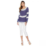 Curations Women's Crochet Trimmed Woven Top