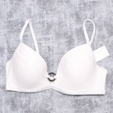 Shade & Shore Women's Lightly Lined Ribbed Tortoise Ring Bikini Top