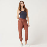 LOGO by Lori Goldstein Woven Lyocell Jogger Pants With Pockets