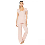 HUE Women's 2 Piece Sleep Well Set With Temp Tech