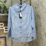 DG2 by Diane Gilman Women's Relaxed Lightweight Chambray Jean Jacket