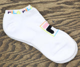 Fila Womens 2 Pack Explore Half Cushion No Show Socks Black / White 9-11