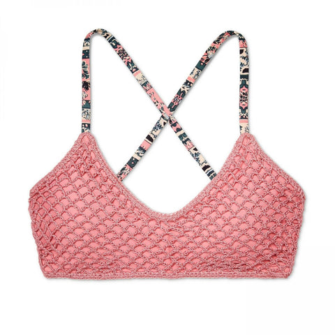 Xhilaration Women's Crochet Bralette Bikini Top