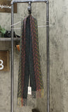 Cejon Women's Chevron Rainbow Fringe Scarf