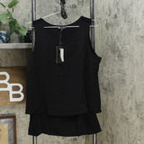 DG2 by Diane Gilman Women's Crepe Tank Top with Knit Back
