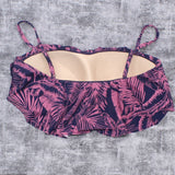 Kona Sol Women's Long Line Flounce Bikini Top