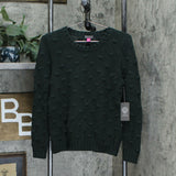 Vince Camuto Petite All Cotton Popcorn Knit Chunky Sweater