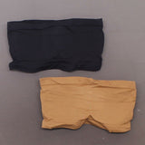Rhonda Shear 2 Pack Underwire Bandeau Bras With Removable Pads Black/ Caramel 2X