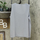 Slinky Brand Women's Plus Slinky Knit Tank And Jacket Set Gray 1X