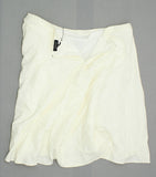 Who What Wear Women's Plus Size Zip Linen Blend Swing Skirt Cream 24W