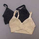 Rhonda Shear 2 Pack Mesh Back Detail Molded Cup Bras Nude/ Black Large