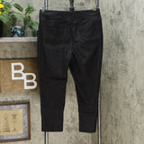 Lemon Way Women's Wonder Stretch Knit Denim Pull On Crop Jeans