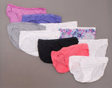 Hanes 10 Pairs Women's Cotton Bikini Panties