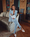 Danielle Bernstein Women's Open Front Ring Closure Blazer