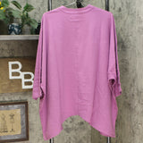 LOGO by Lori Goldstein Women's Plus Size Terry Dolman Sleeve Shrug