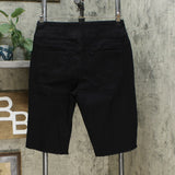 DG2 by Diane Gilman Women's Classic Stretch Pull On Bermuda Shorts Black Large