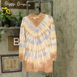 Wild Fable Women's Tie-Dye Long Sleeve Mock Neck Knit Dress With Pockets