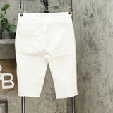 DG2 by Diane Gilman Classic Stretch Pull On Bermuda Short Ivory Small