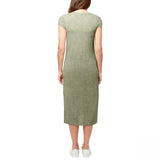 Jessica Simpson Women's Cap Sleeve Side Slit Midi Dress