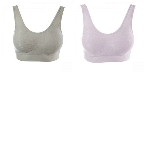 Rhonda Shear Plus Size Jacquard Ahh Bras With Removable Pads