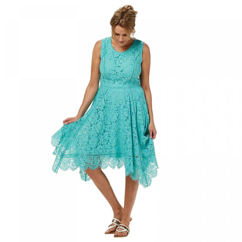 Isaac Mizrahi Live! Plus Size Handkerchief Hem Floral Lace Midi Dress – Biggybargains