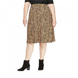 Ava & Viv Women's Plus Size Animal Print Midi Skirt