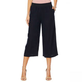 MOTTO Women's Linen Blend Pull On Wide Leg Pants