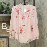 Bar III Women's Floral Print Ruched Blouse