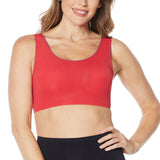 Rhonda Shear Women's Invisible Body Leisure Bra With Contrast Trim