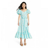 LoveShackFancy For TRGT Women's Estelle Puff Sleeve Dress