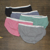 Hanes Women's 5pk Cotton Ribbed Heather Hipster Underwear Colors May Vary 7