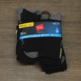 Hanes Premium Hanes Boys' 10pk Premium Crew Athletic Socks Black Multi M