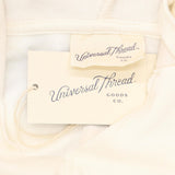 Universal Thread Women's Patchwork Hooded Sweatshirt Off-White S