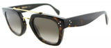 Celine Women's Rectangular Sunglasses Dark Havana / Z3 brown degrade 47/25/150