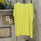 Nina Leonard Women's Plus Size Lace Up V-Neck Tunic Top