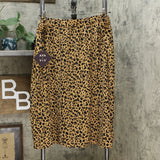 Ava & Viv Women's Plus Size Animal Print Midi Skirt