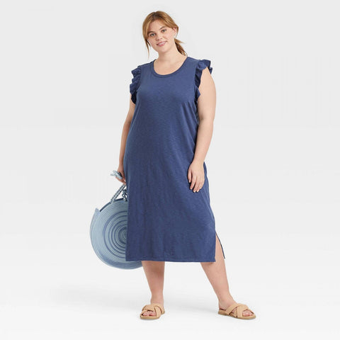 Universal Thread Women's Plus Size Ruffle Tank Dress