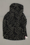 Xhilaration Women's Faux Wool Coat Cowl Neck Jacket Black Small